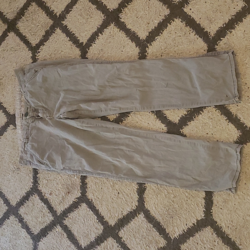 Green Gray Capris